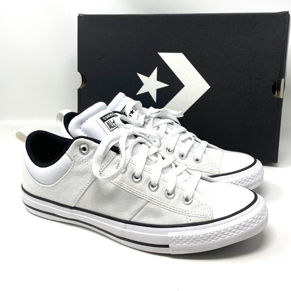 🍃Sale🍃 CONVERSE Mens Size CTAS Cs Ox White Canvas Low Top Easy Pull On 166964C - Picture 6 of 10